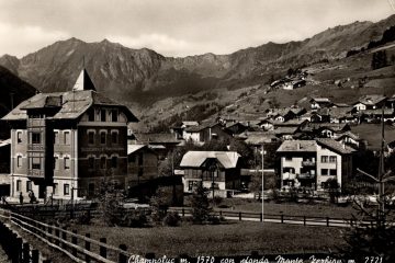 Ayas - Champoluc con sfondo Monte Zerbion