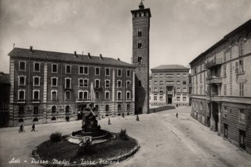 Asti - Piazza Medici - Torre Traiana